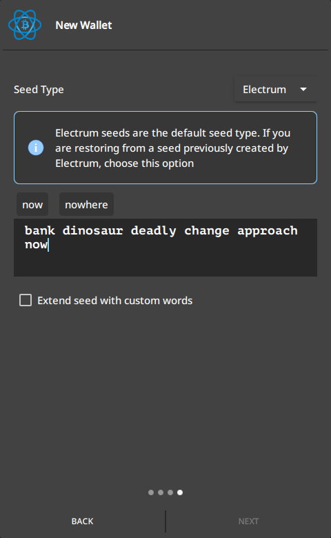 Electrum Bitcoin Wallet Screenshot 2