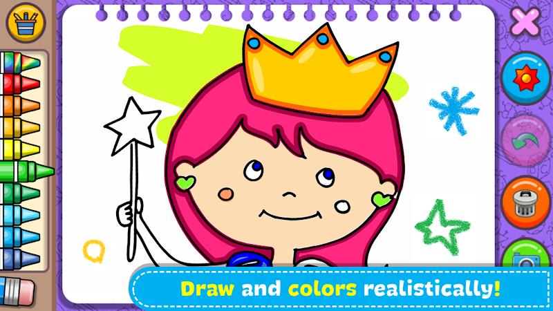 Princess Coloring Book & Games Screenshot 1