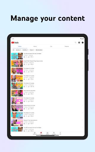 YouTube Studio Screenshot 1 