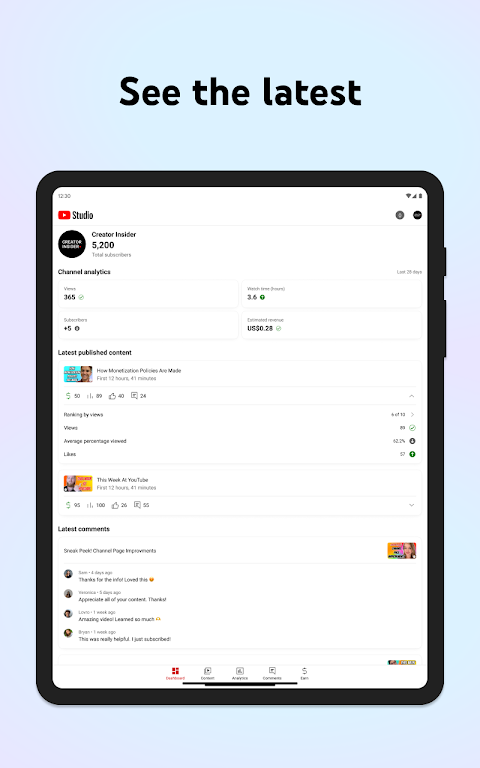 YouTube Studio Screenshot 3 