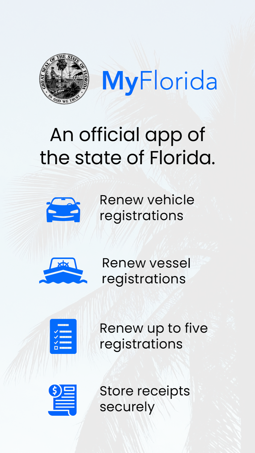 MyFlorida for the FLHSMV Screenshot 1
