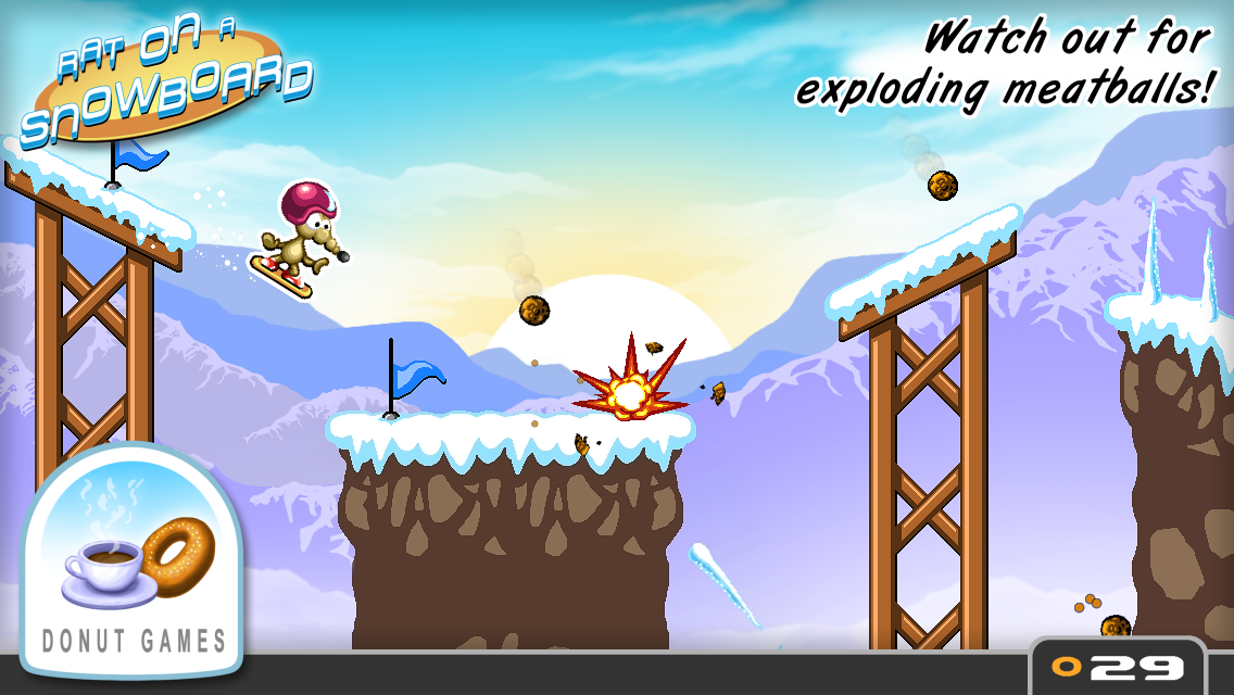 Rat On A Snowboard Screenshot 2 