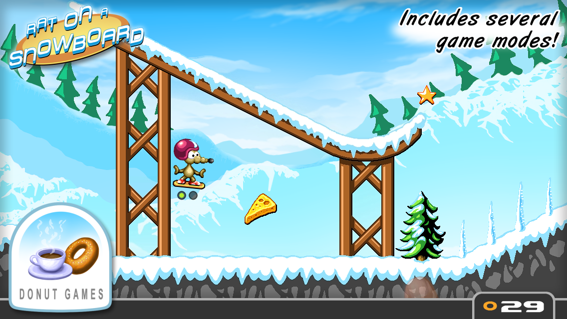 Rat On A Snowboard Screenshot 1 