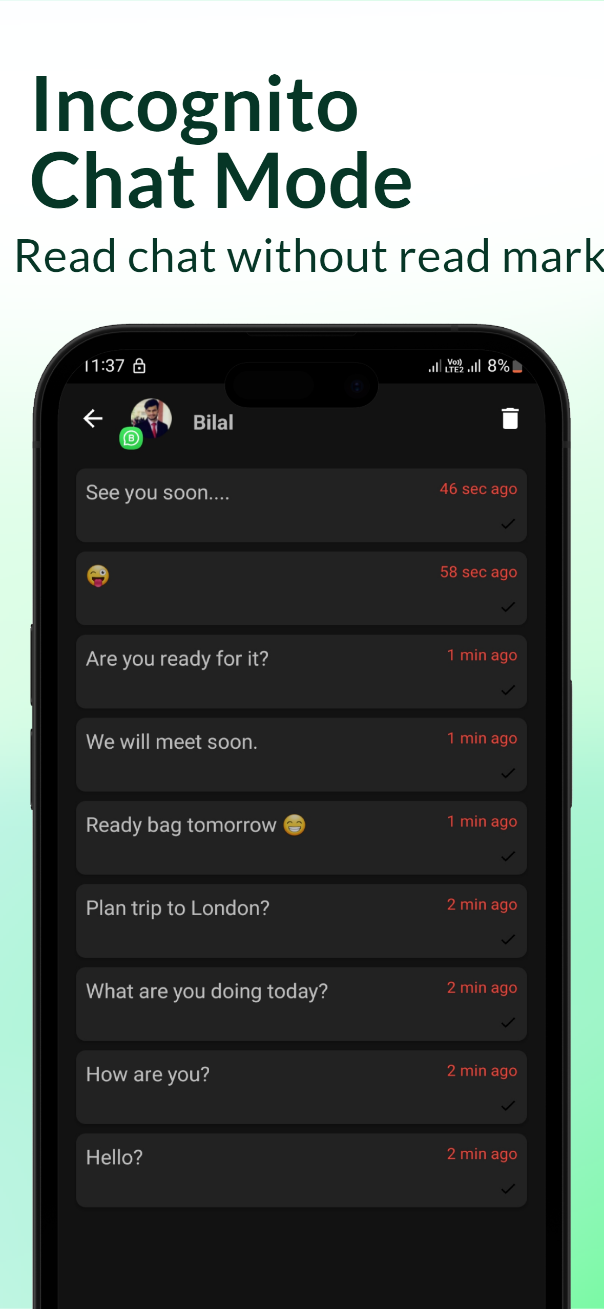 Hide Blue Ticks Screenshot 2