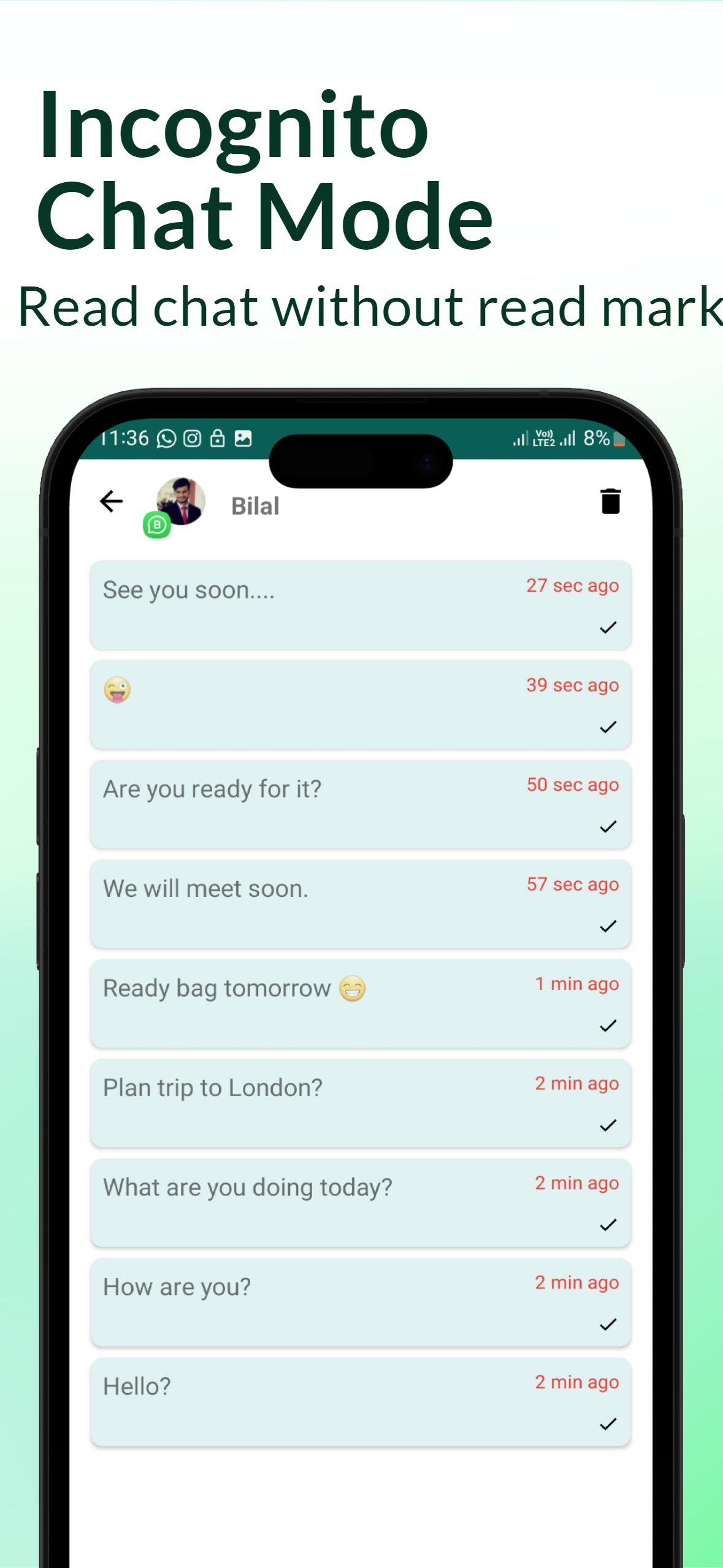 Hide Blue Ticks Screenshot 7