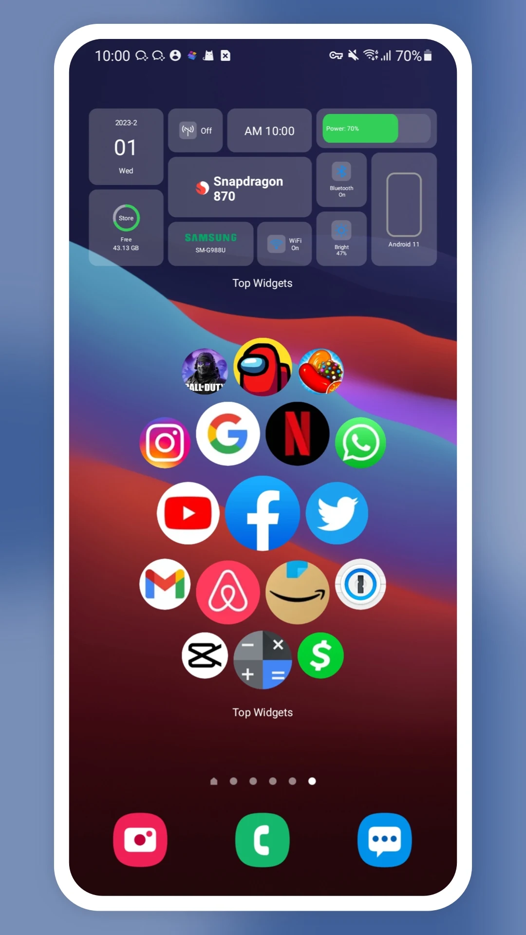 Top Widgets Screenshot 2