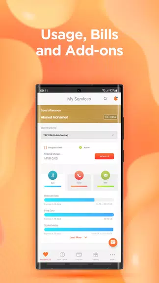 Dhiraagu Screenshot 2