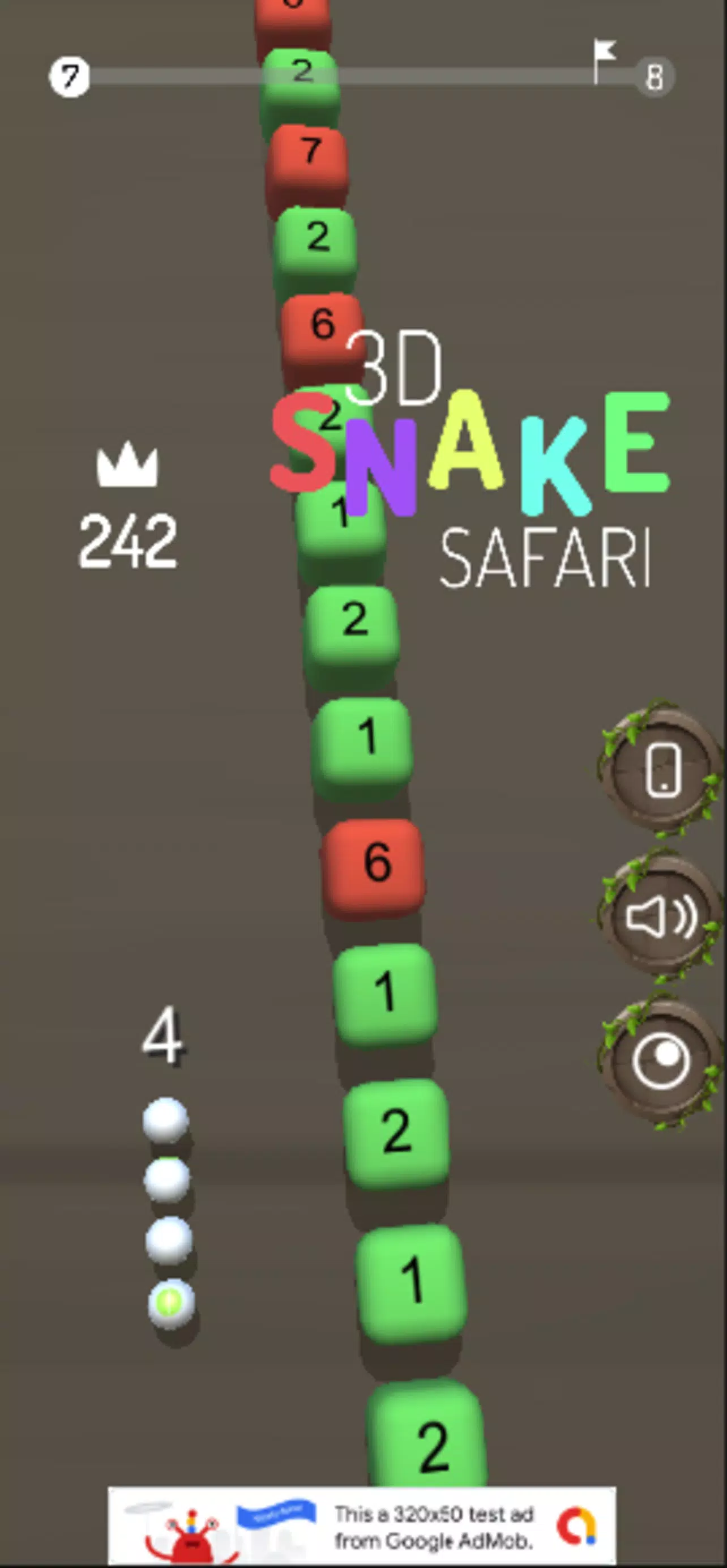3D Snake Safari Screenshot 1