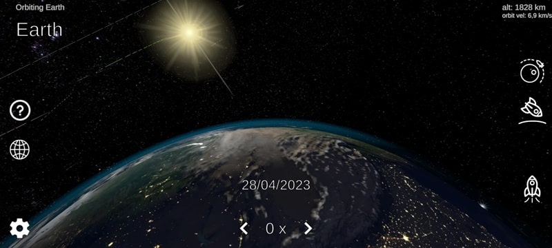 Solar System Simulator Screenshot 2
