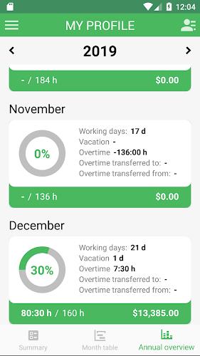 Working Timer - Timesheet Screenshot 3 