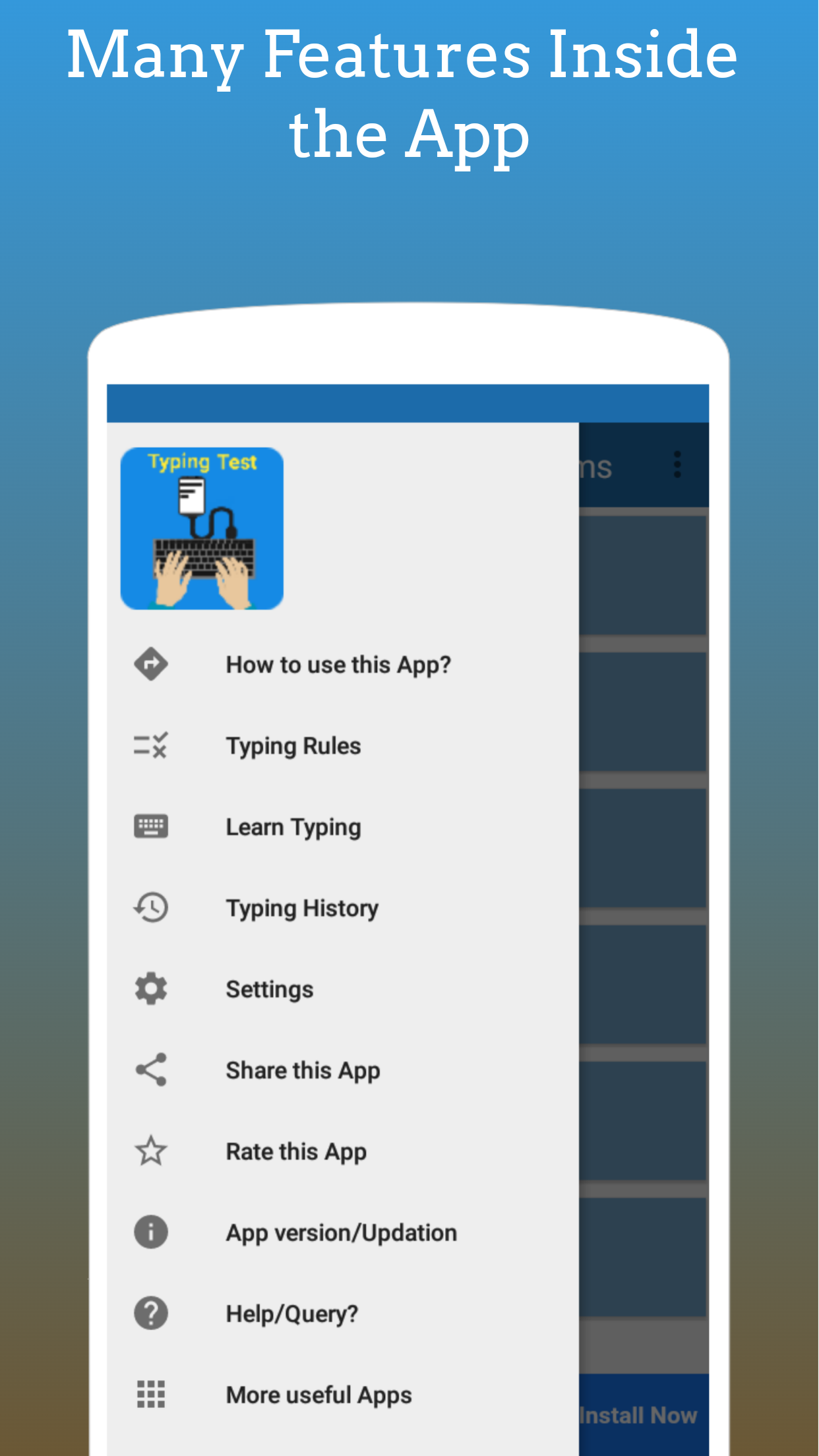 Typing Test App for Exams Screenshot 8 