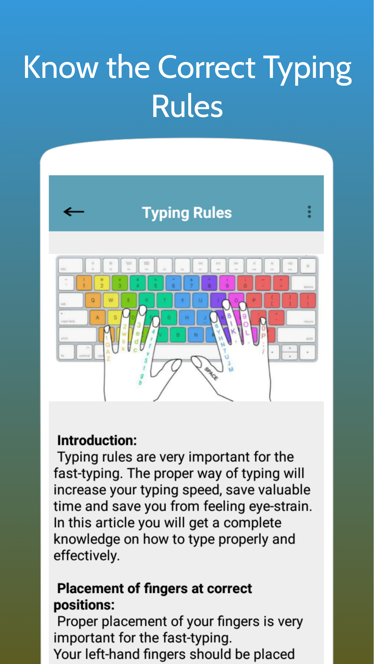 Typing Test App for Exams Screenshot 5 