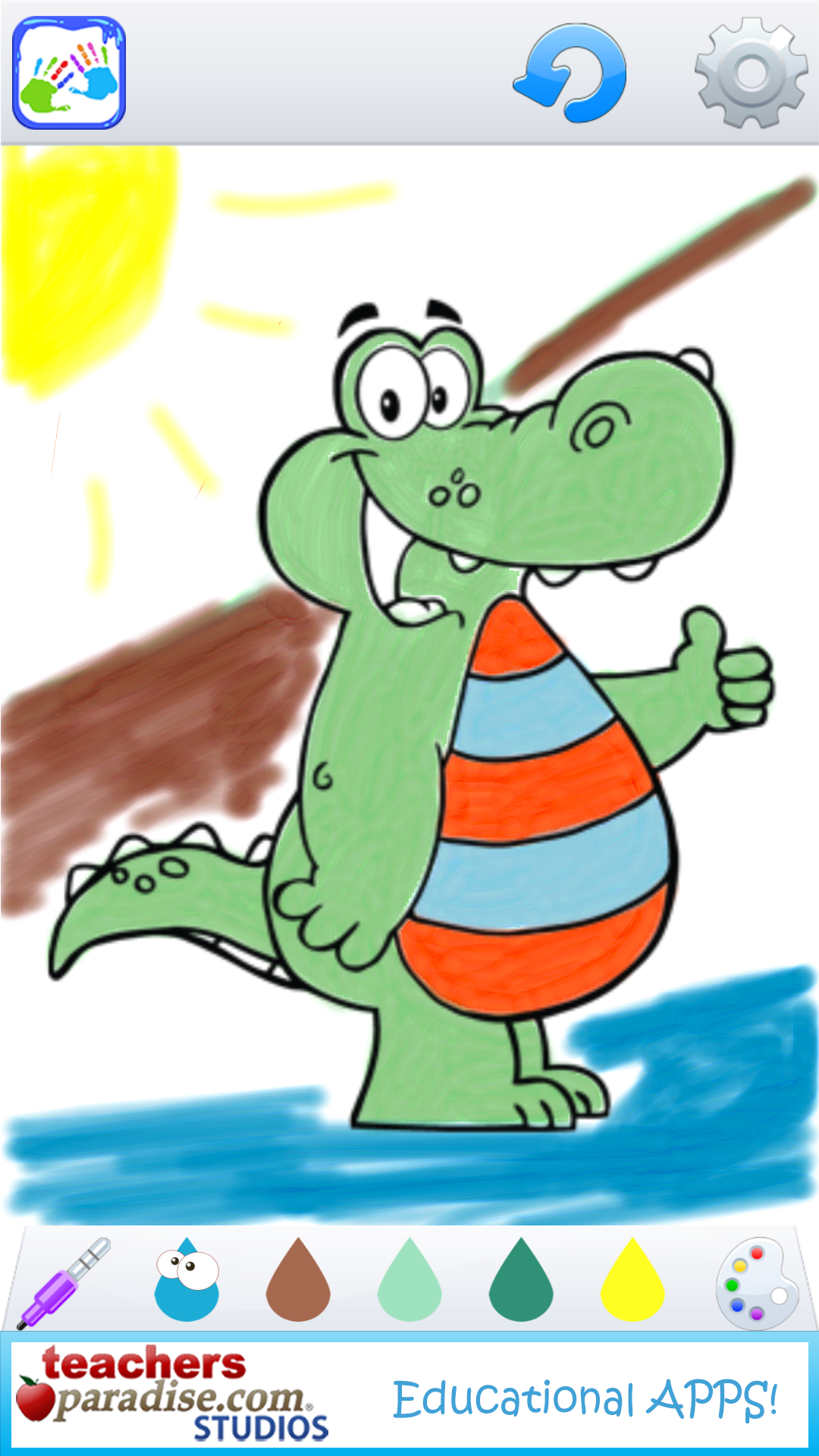 Kids Finger Painting Coloring Screenshot 6