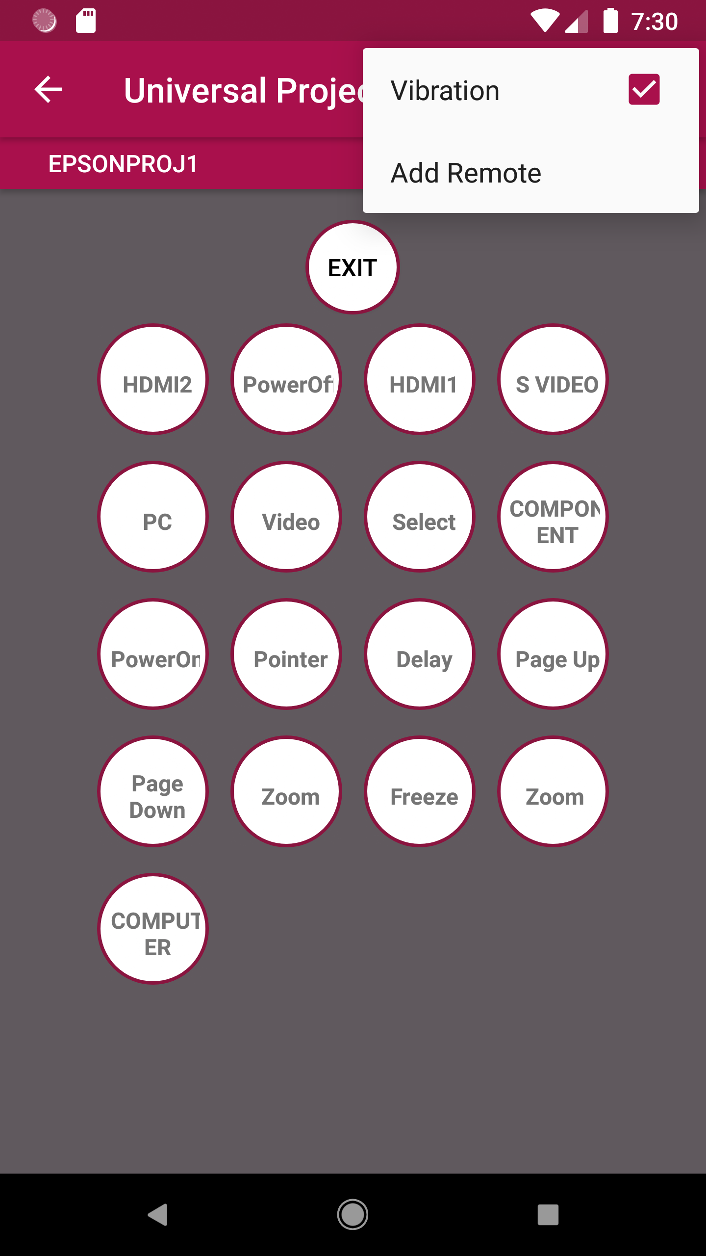 Universal Projector Remote Screenshot 8
