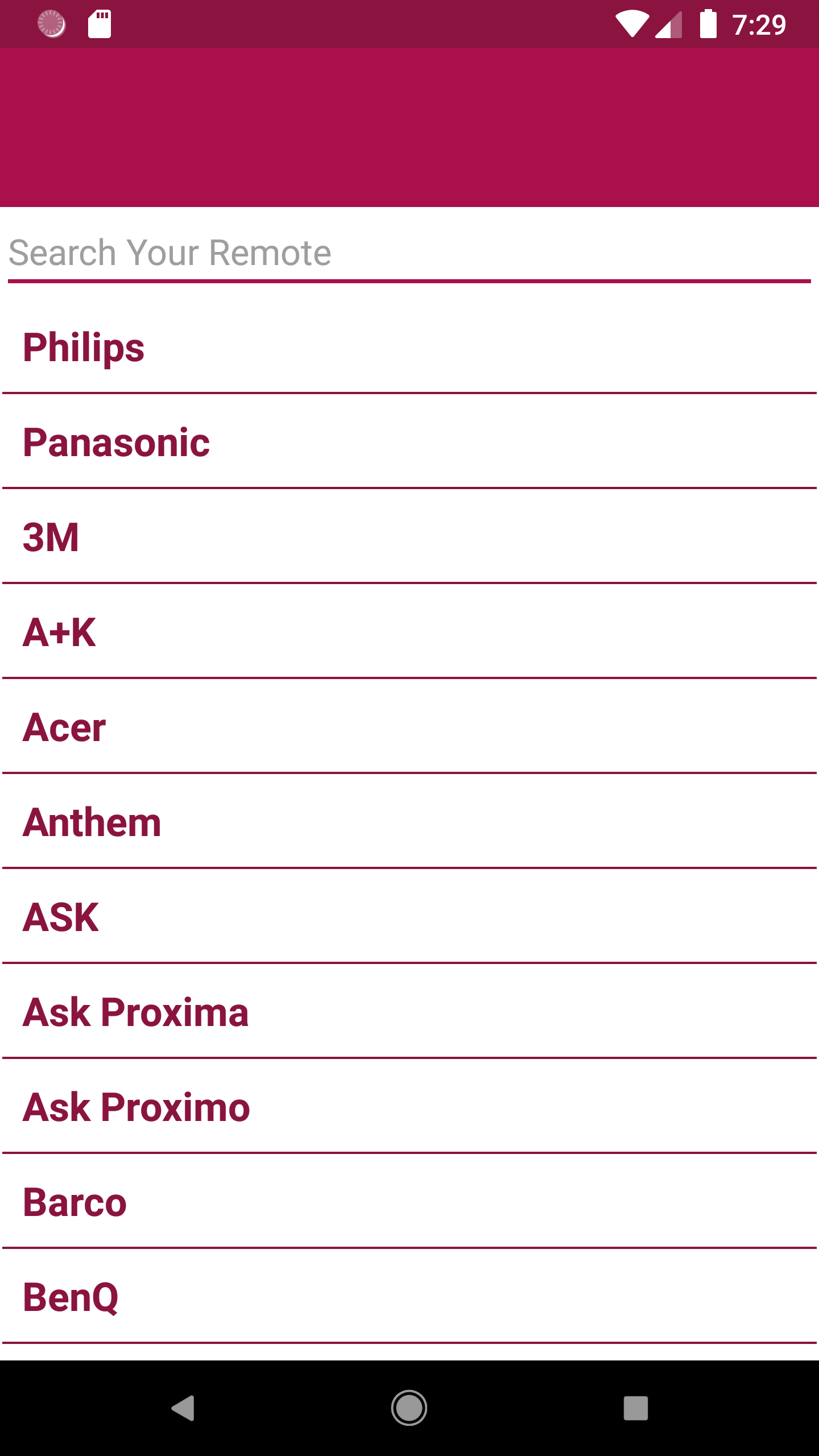 Universal Projector Remote Screenshot 2