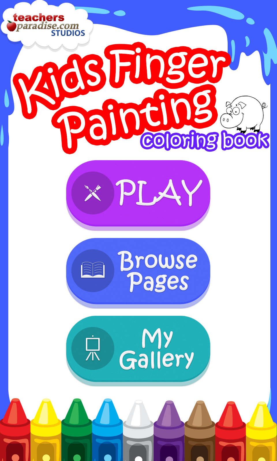 Kids Finger Painting Coloring Screenshot 9