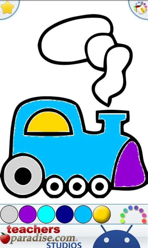 Kids Finger Painting Coloring Screenshot 2