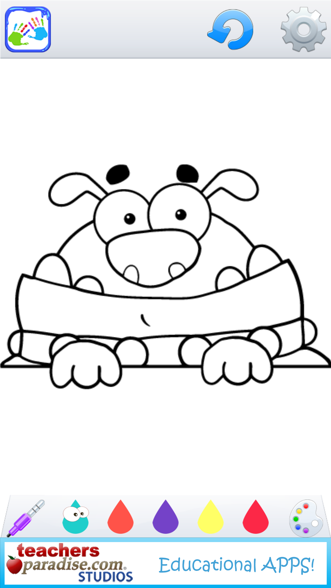 Kids Finger Painting Coloring Screenshot 7