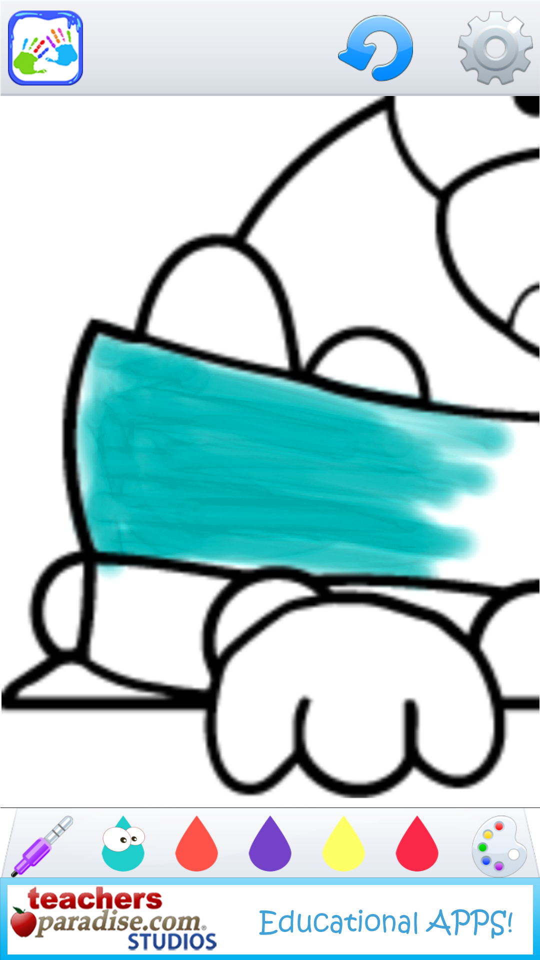 Kids Finger Painting Coloring Screenshot 8