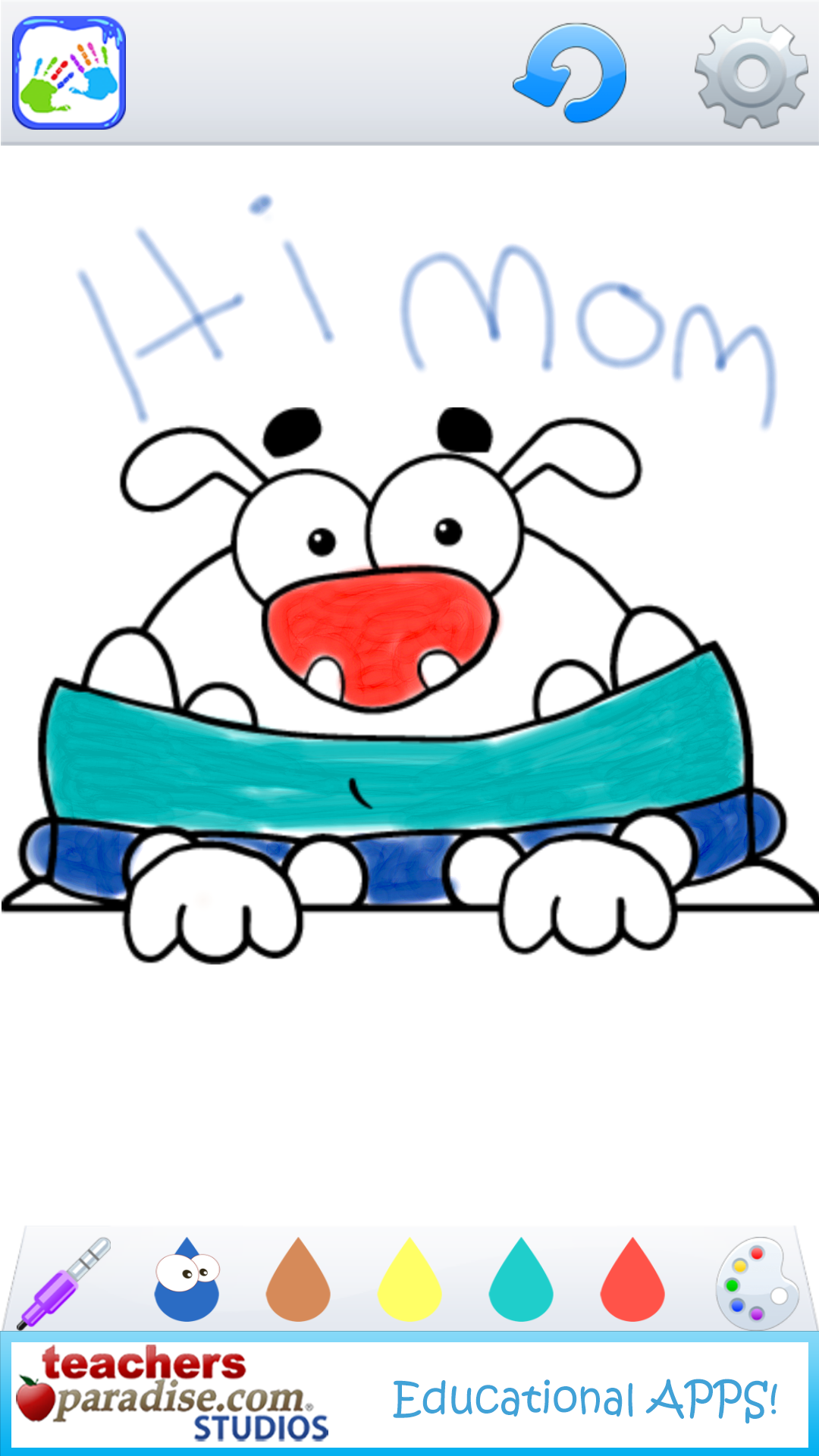 Kids Finger Painting Coloring Screenshot 12