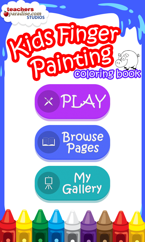 Kids Finger Painting Coloring Screenshot 1