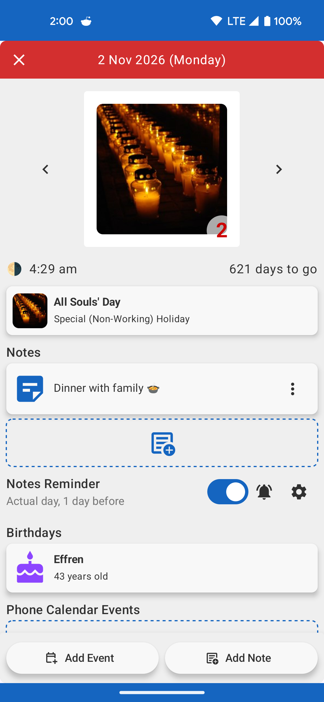 Philippines Calendar Screenshot 3