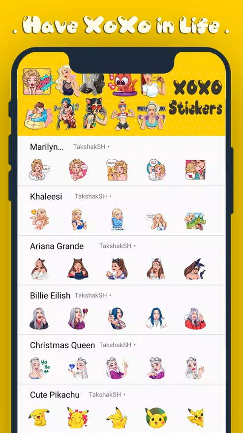 XOXO Stickers Screenshot 1