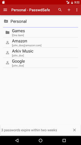 PasswdSafe Screenshot 3