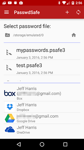 PasswdSafe Screenshot 1