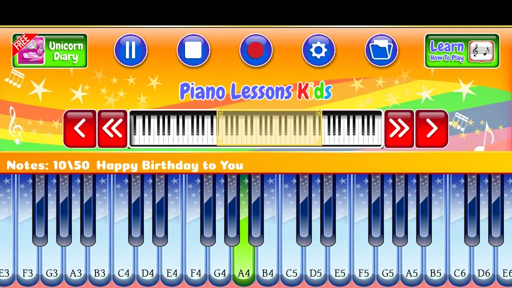 Piano Lessons Kids Screenshot 1 