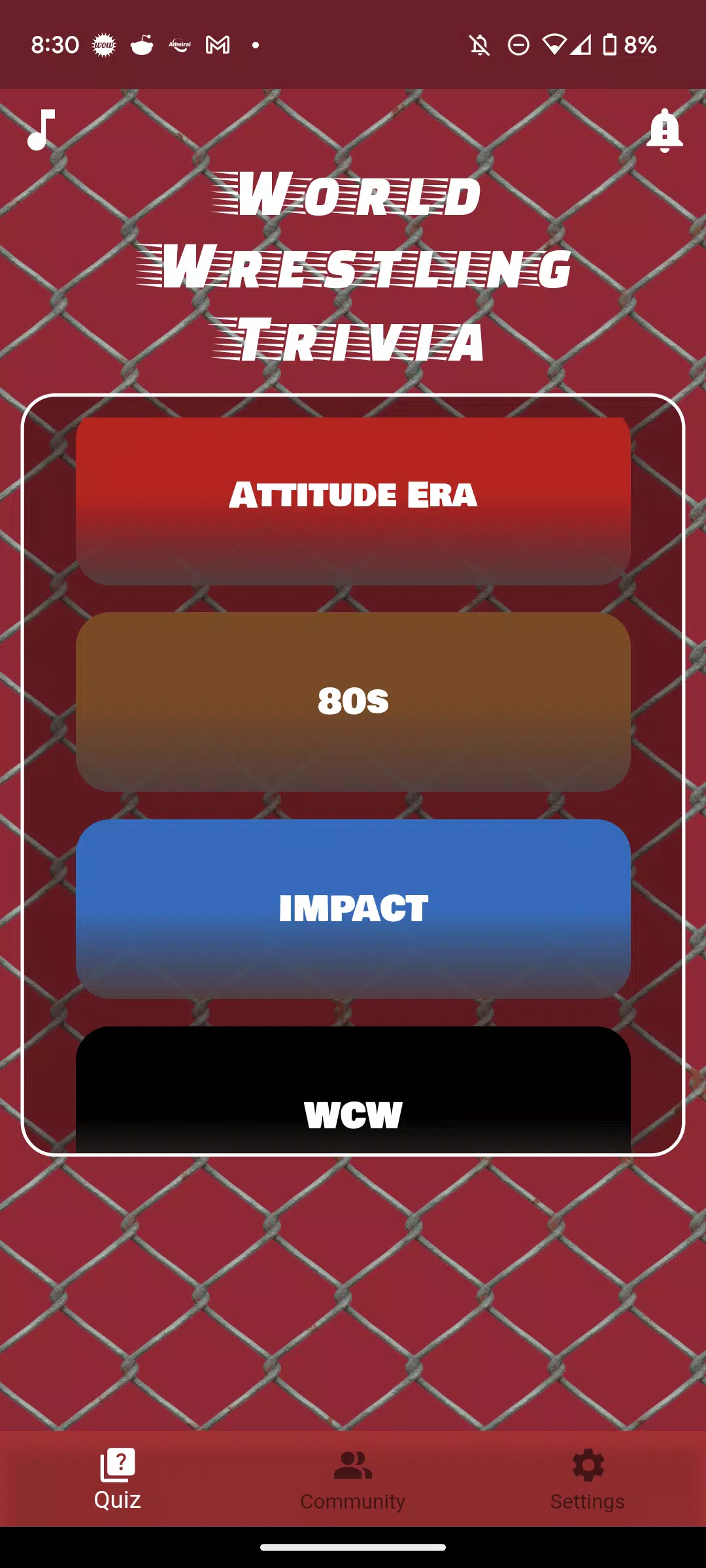 World Wrestling Trivia Screenshot 2 