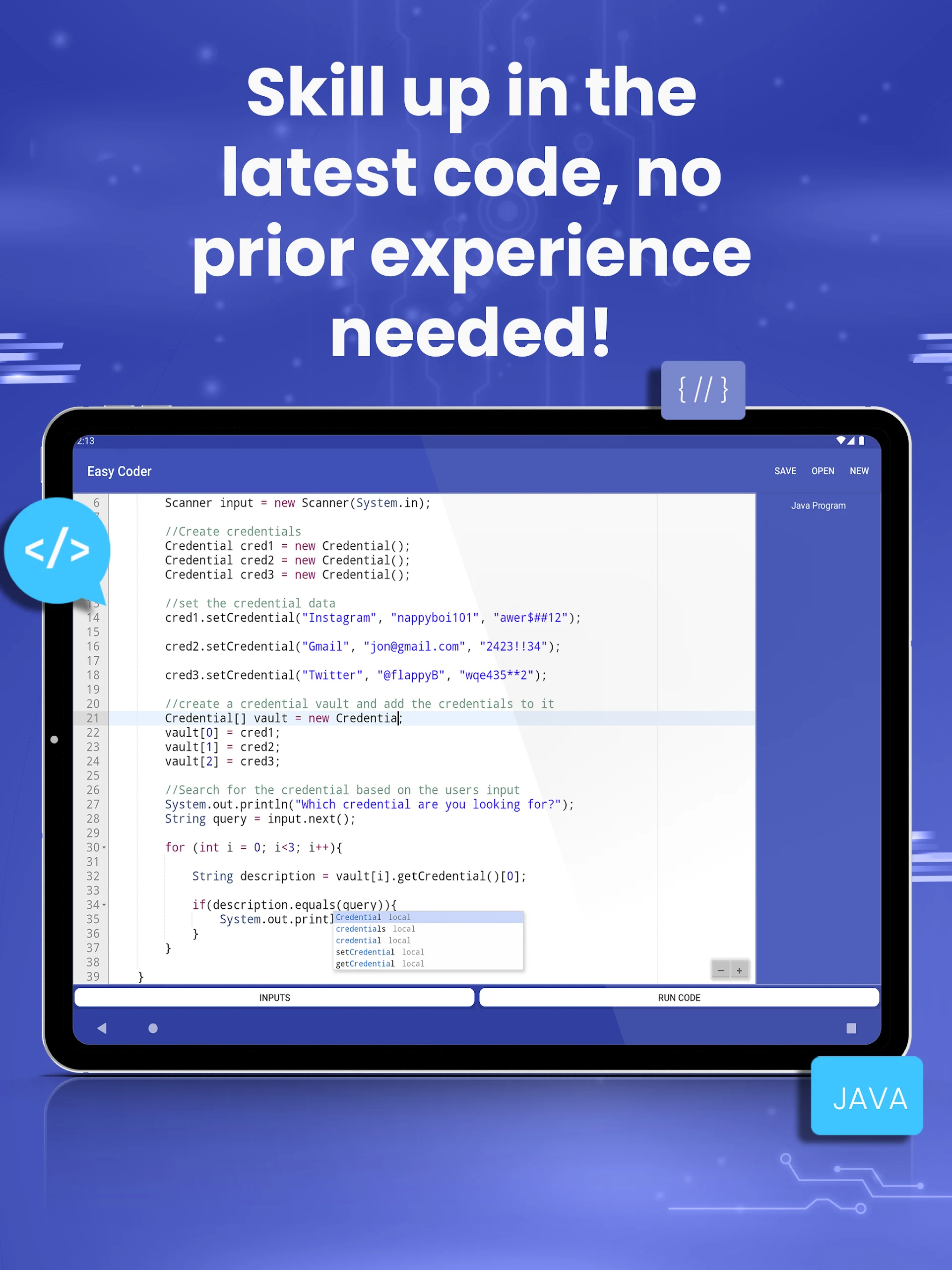 Learn Java & Code : EasyCoder Screenshot 9