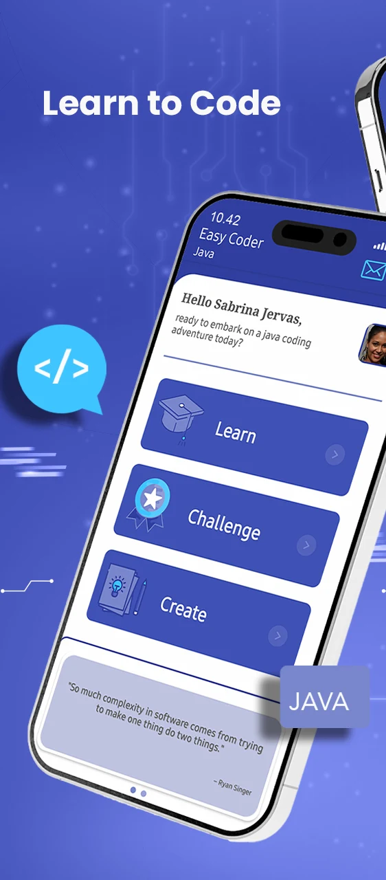 Learn Java & Code : EasyCoder Screenshot 1