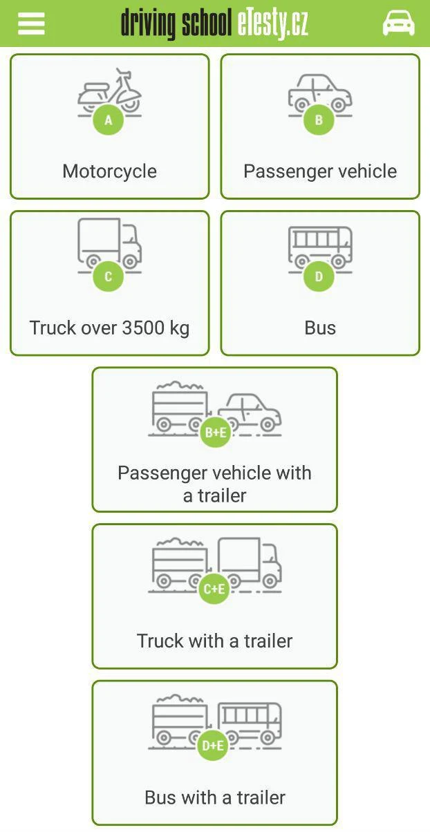 Driving school tests (CZ) Screenshot 1 