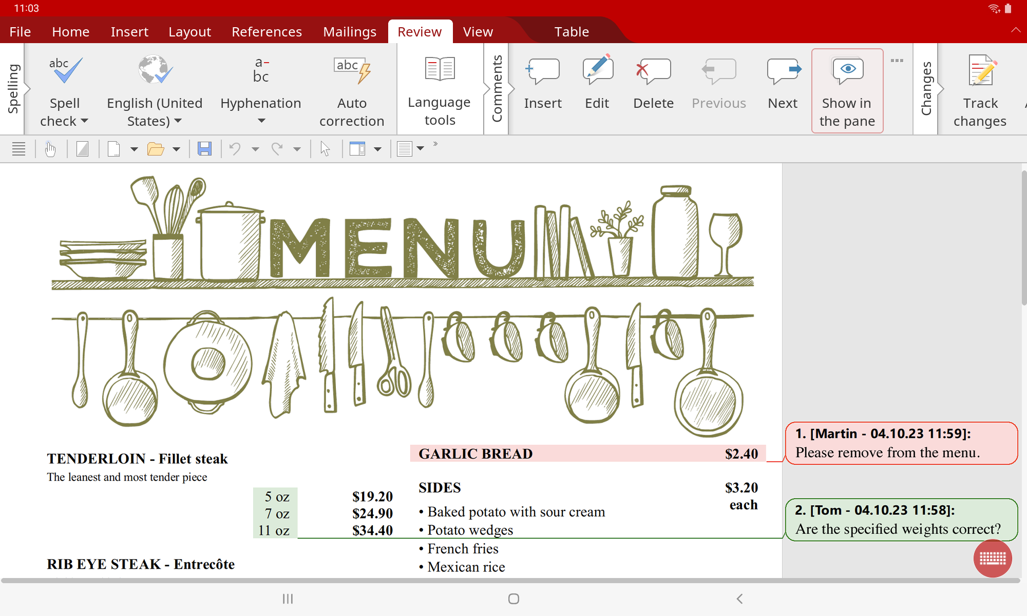 Office NX: TextMaker Screenshot 9 