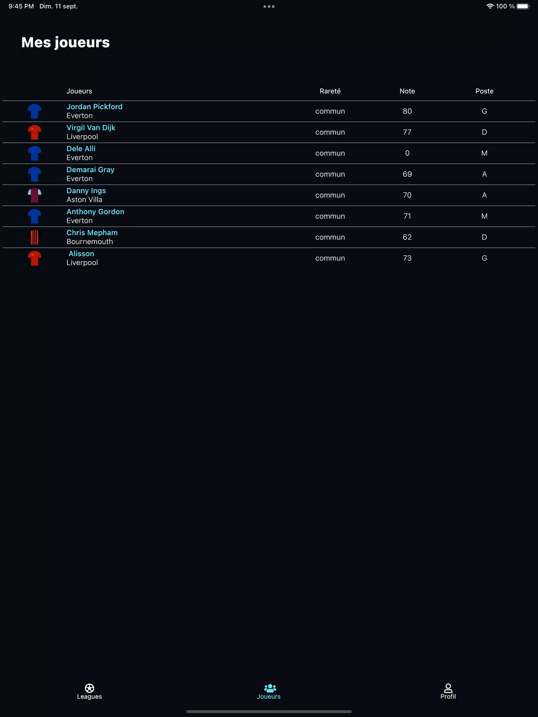 SporTheos Fantasy Football Screenshot 8 