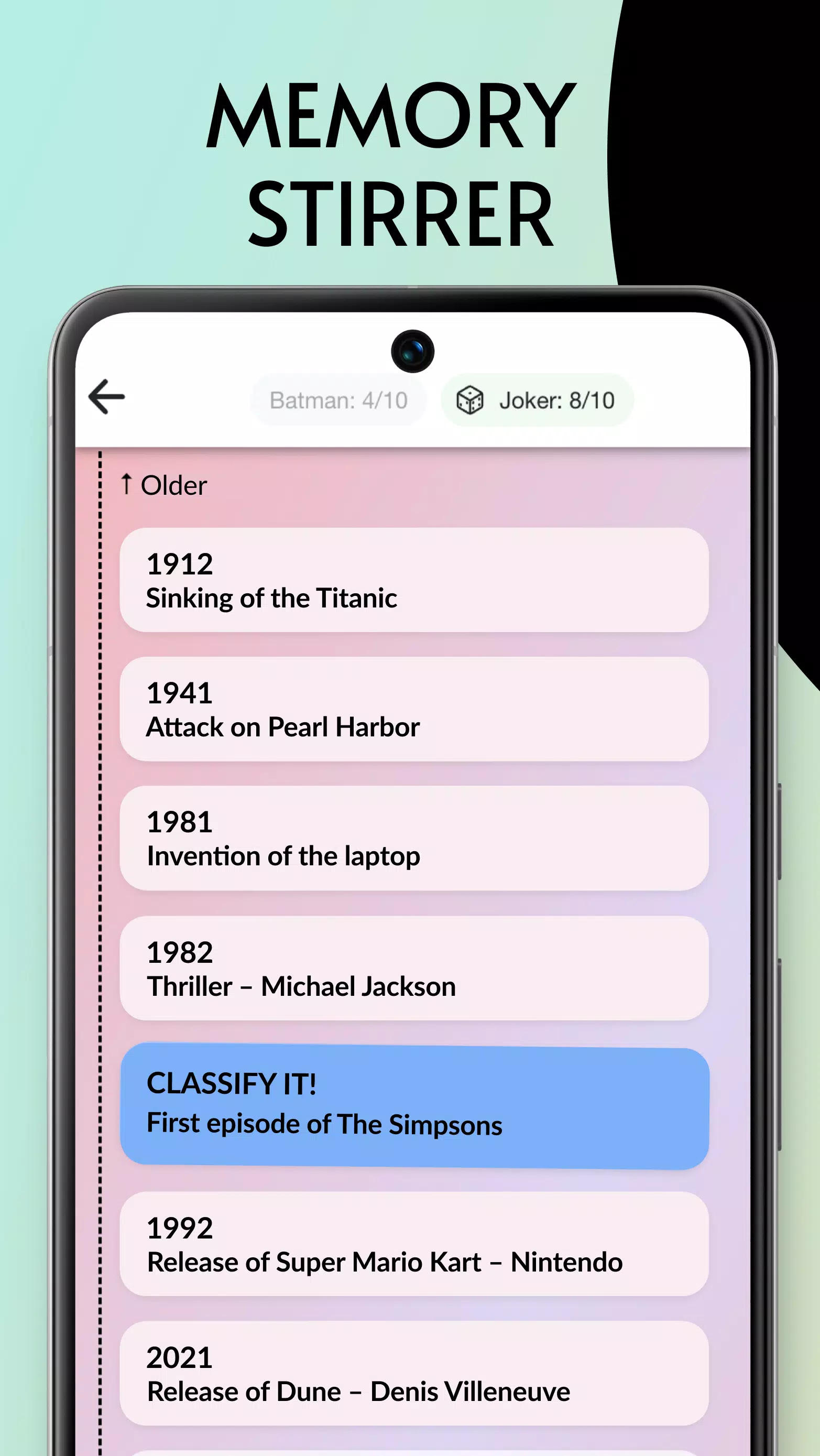 Timeline Quiz - Junban Screenshot 7