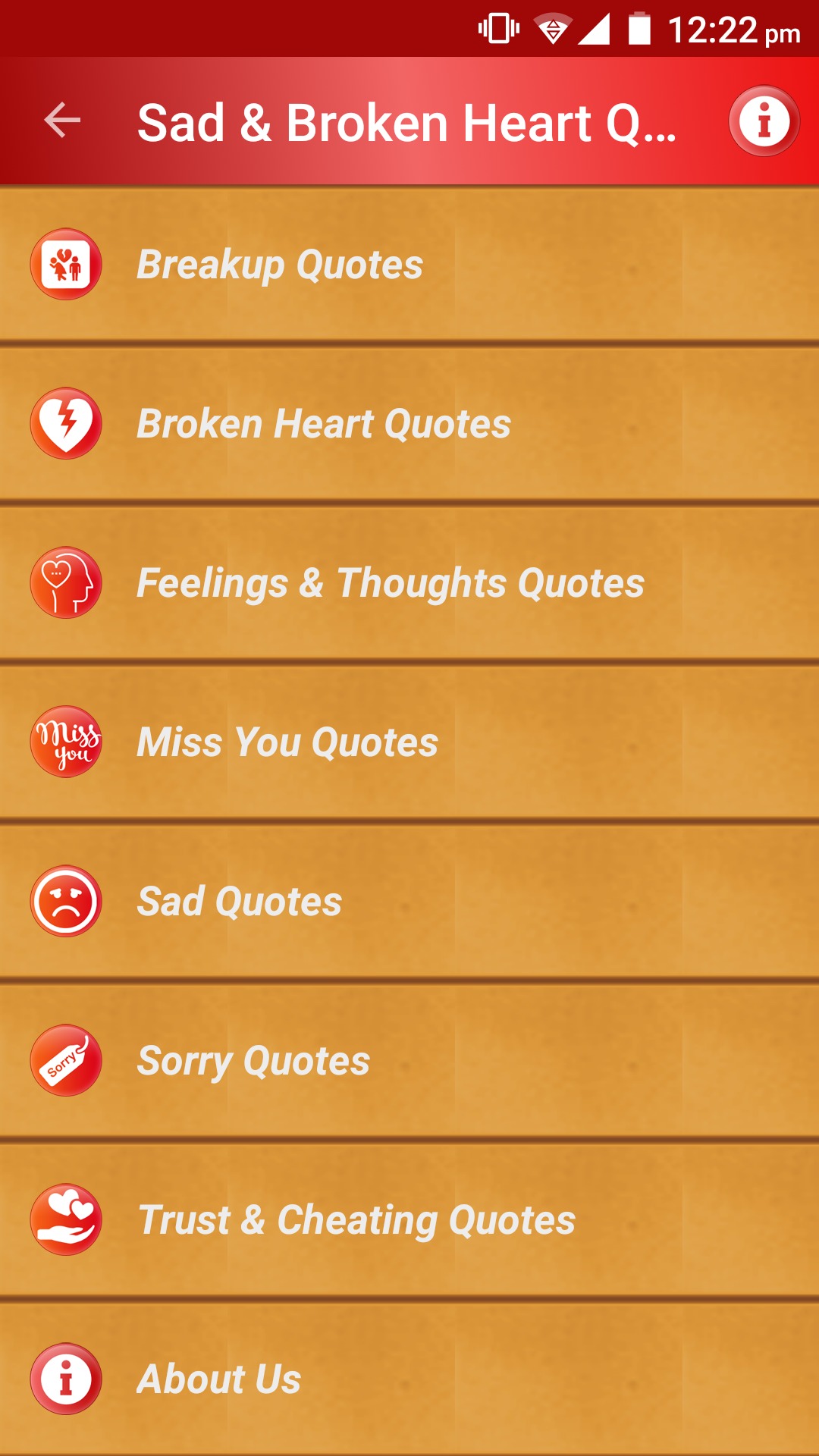 Sad & Broken Heart Pain Status Screenshot 2