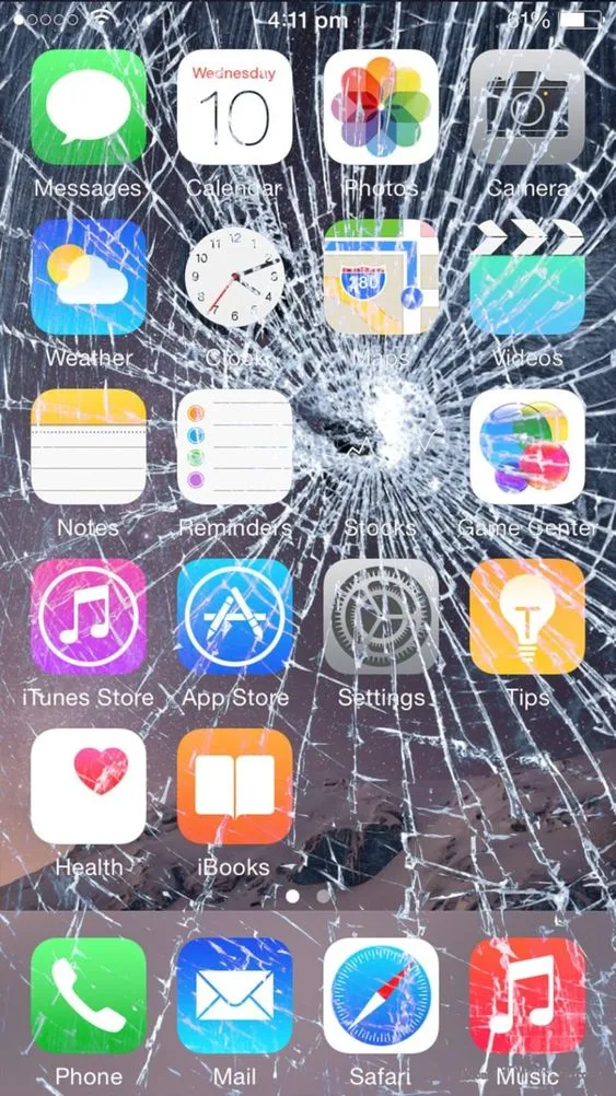 Prank Broken Screen Wallpaper Screenshot 13
