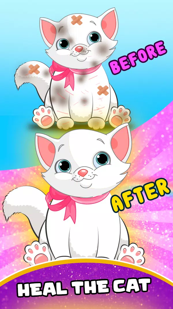 Rescue Cat - Pet Grooming Game Screenshot 1 