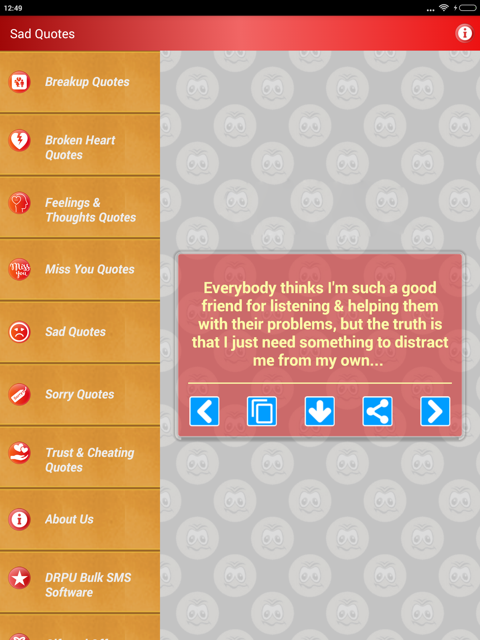 Sad & Broken Heart Pain Status Screenshot 12