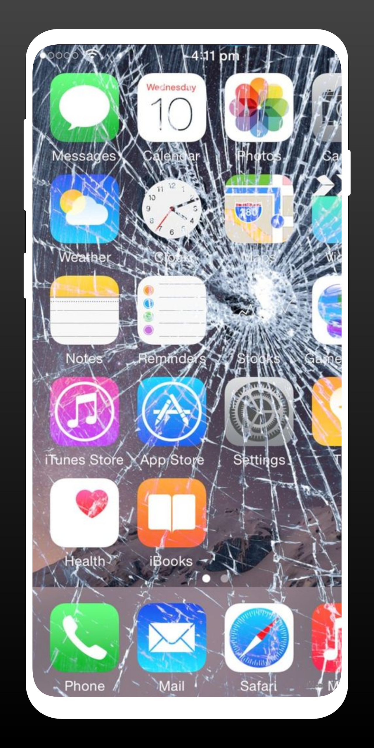 Prank Broken Screen Wallpaper Screenshot 1