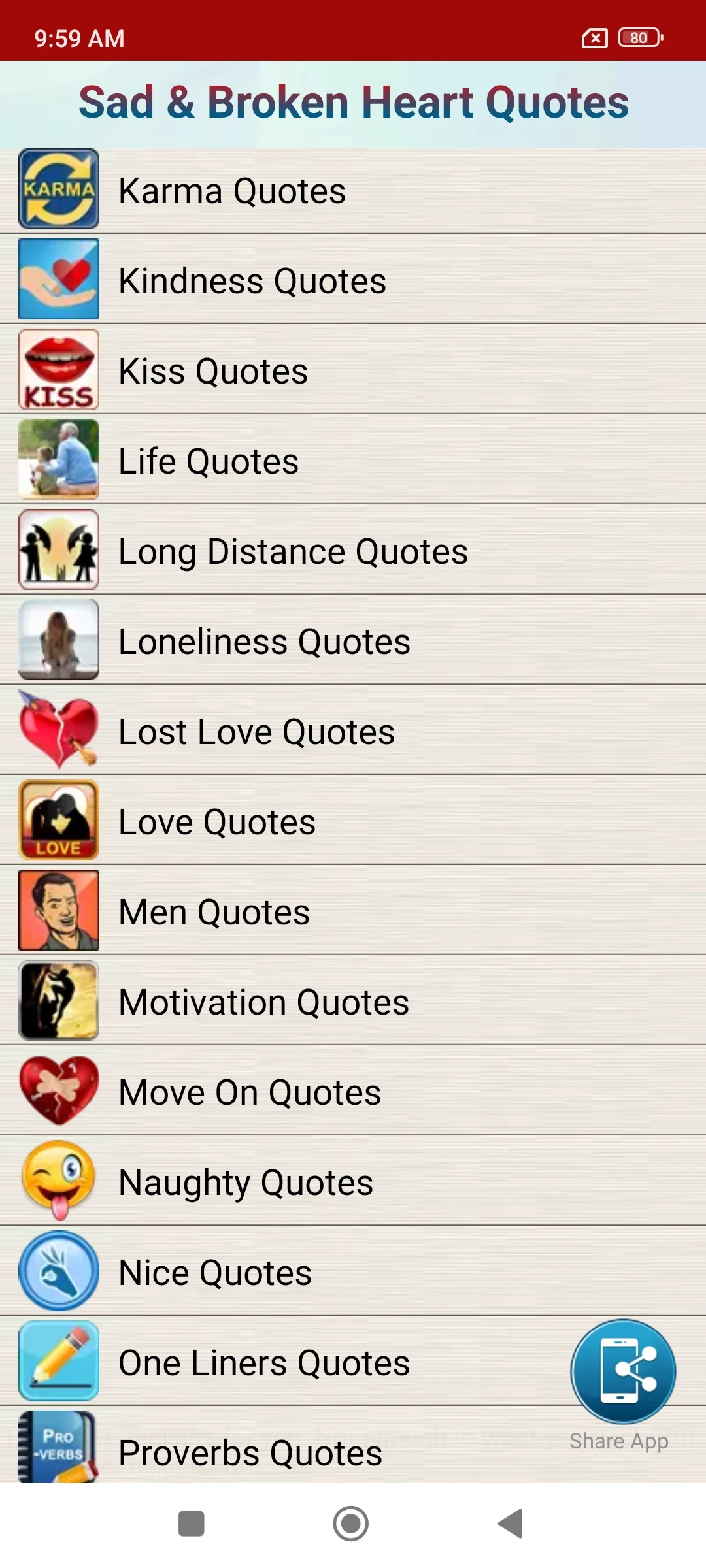 Sad & Broken Heart Pain Status Screenshot 8