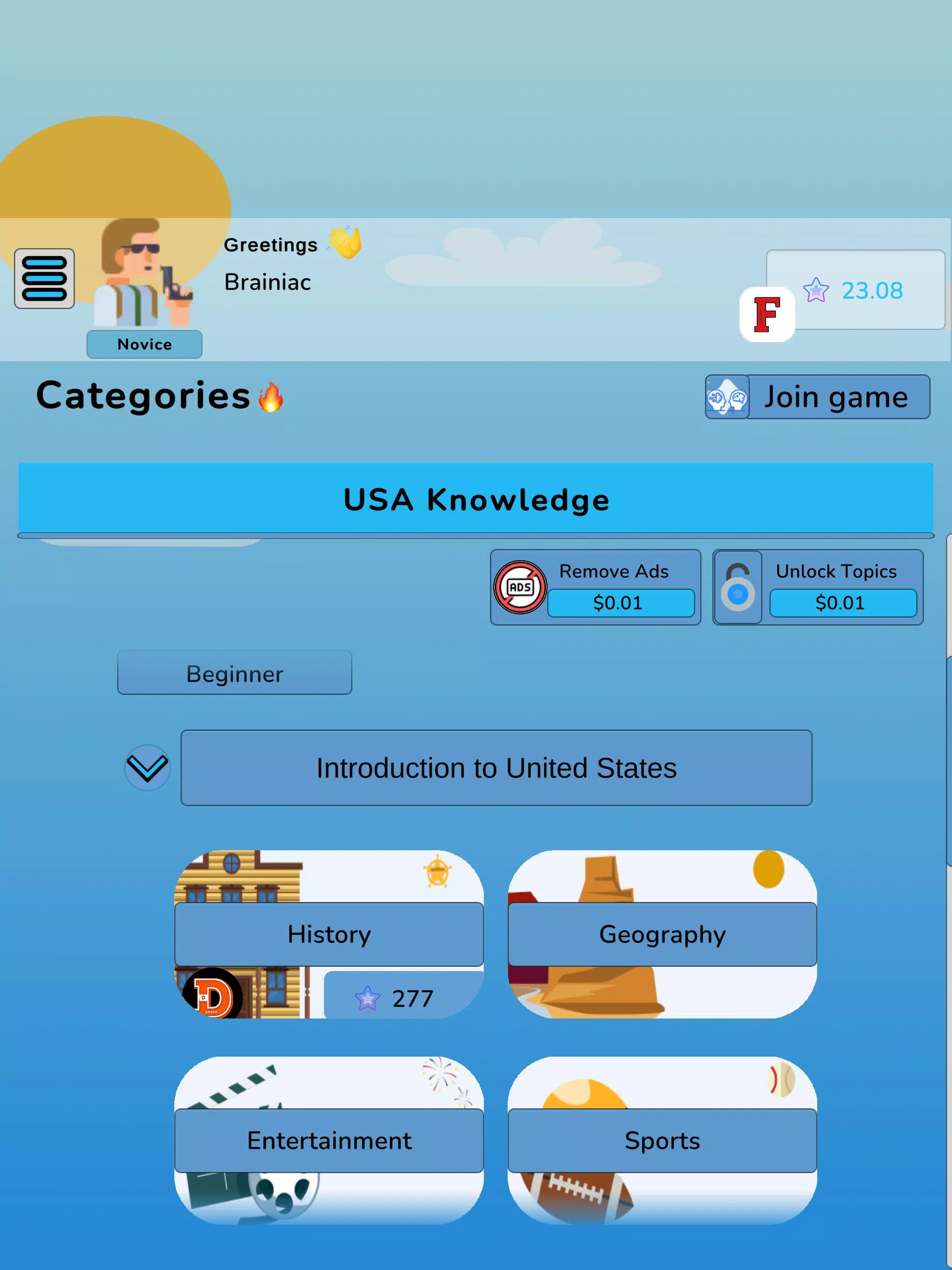 United States Knowledge Quiz Screenshot 8 