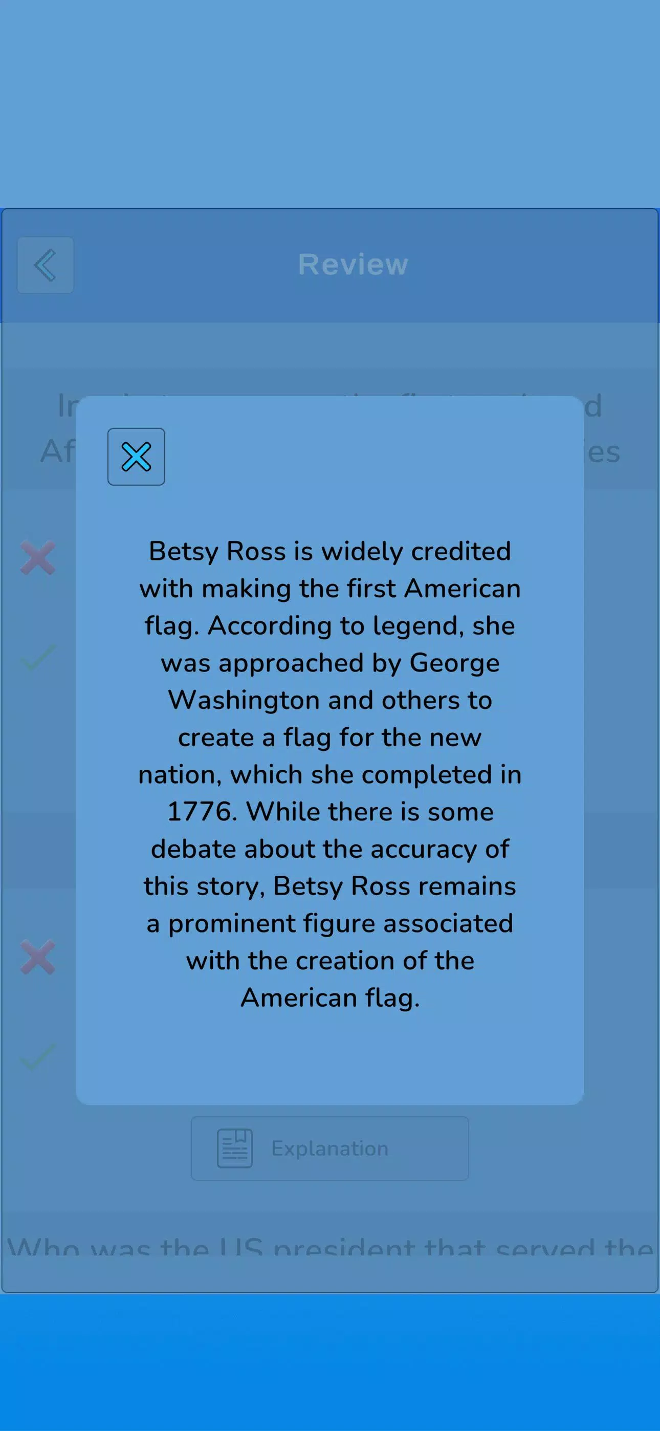 United States Knowledge Quiz Screenshot 7 