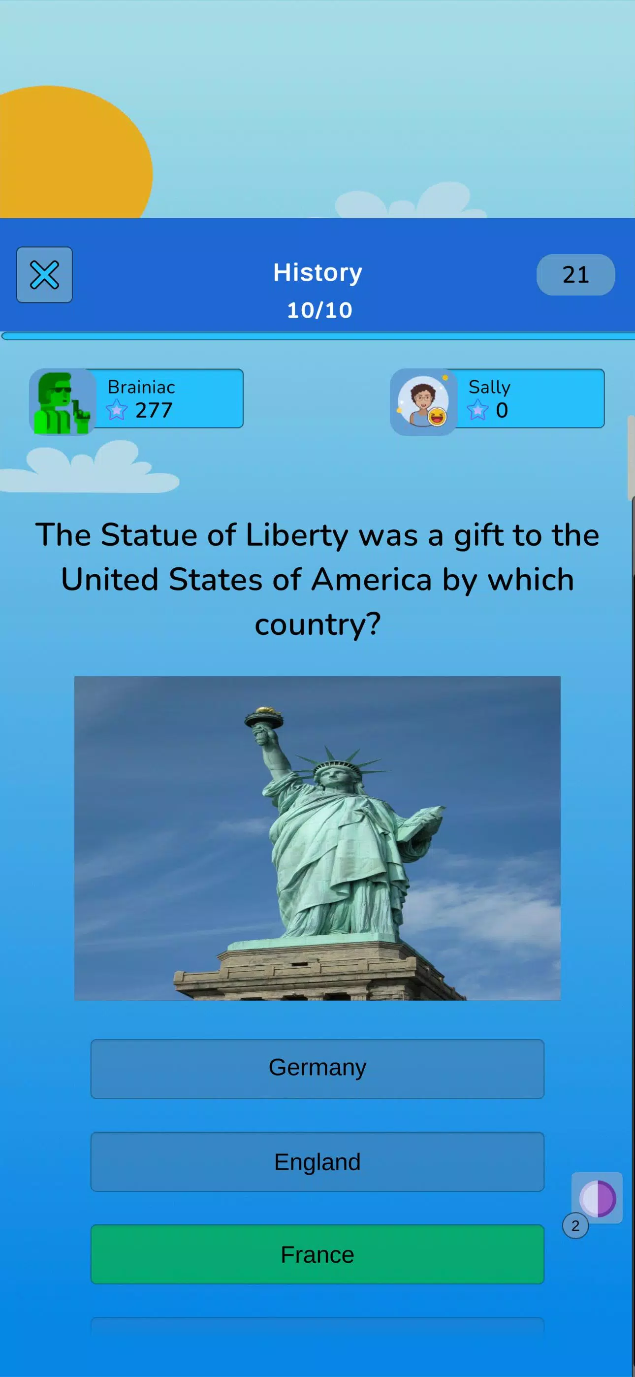 United States Knowledge Quiz Screenshot 2 