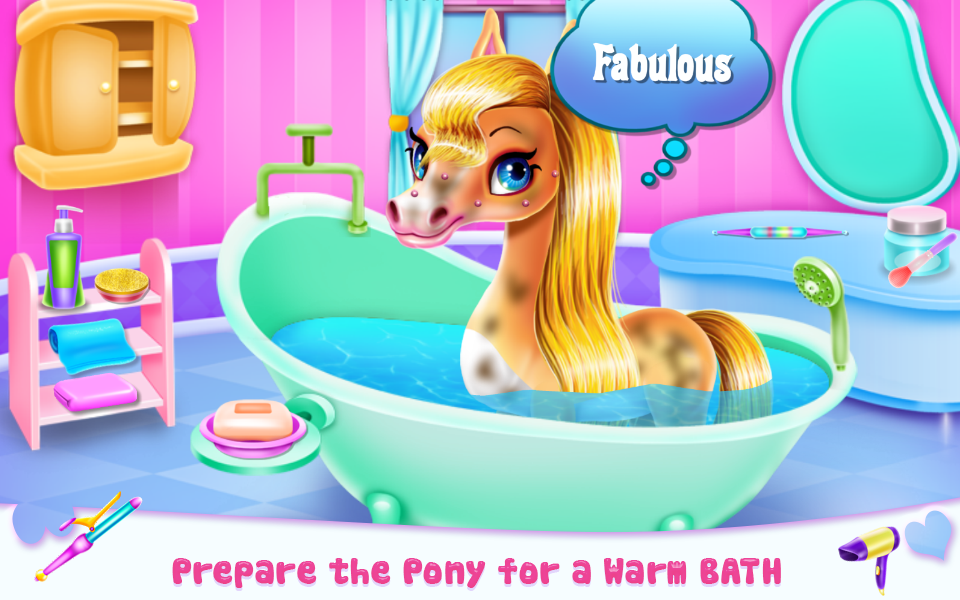 Rainbow Pony Beauty Salon Screenshot 1 