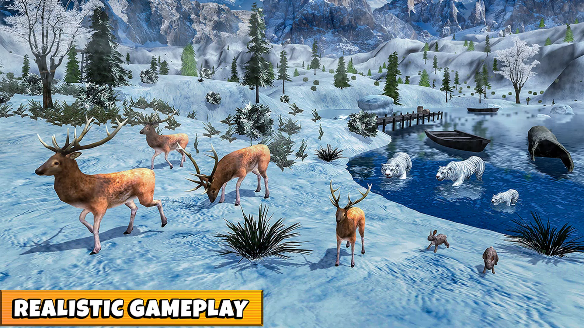 Snow Tiger Game Family Survive Screenshot 6 
