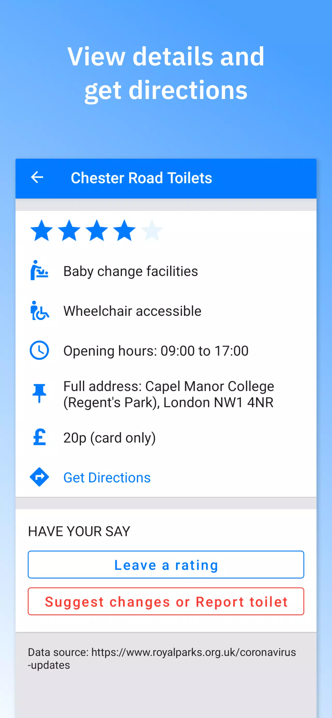Toilets4London Screenshot 3