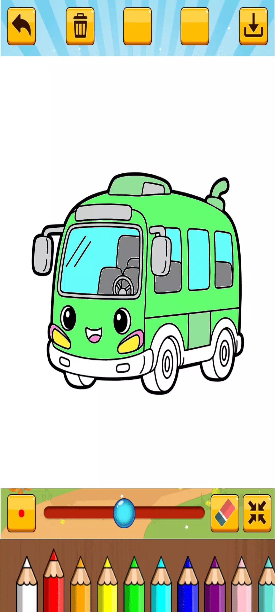 Little Bus Coloring Screenshot 6
